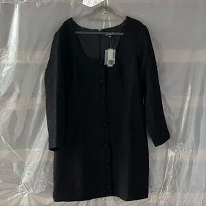 J. Crew Black Long Sleeve Dress